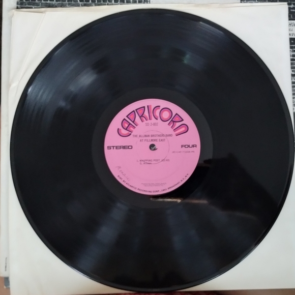 Allman Brothers "Fillamore East" Vinyl Record Rare Pink label 2LP - Picture 6 of 9